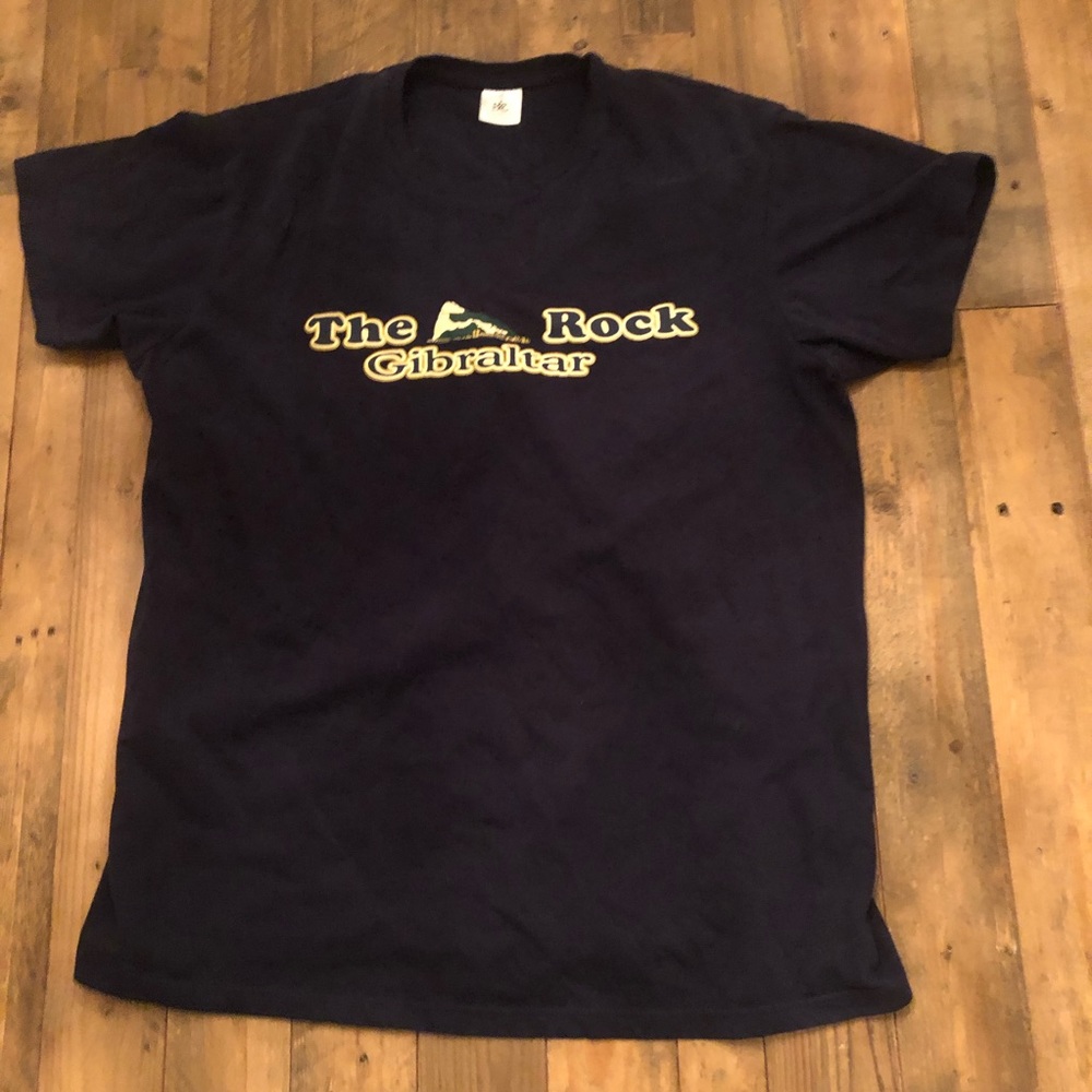 Men’s XL The Rock Gibraltar Navy T-Shirt